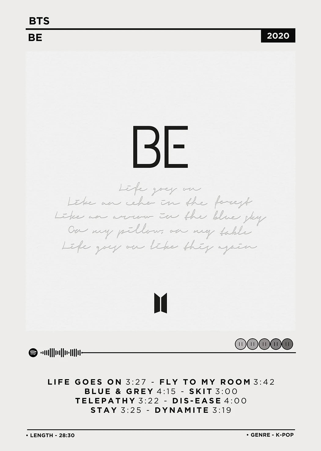 BTS Album Cover Posters