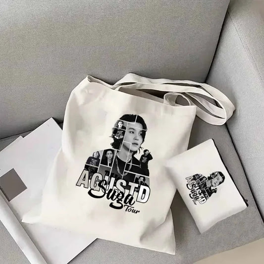 Suga Agust-D Tote Bag & Pencil Case