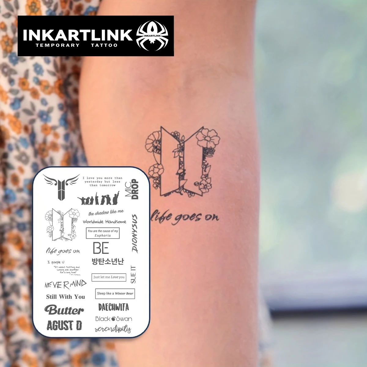 BTS Army Semi Permanent (No Ink) Tattoos