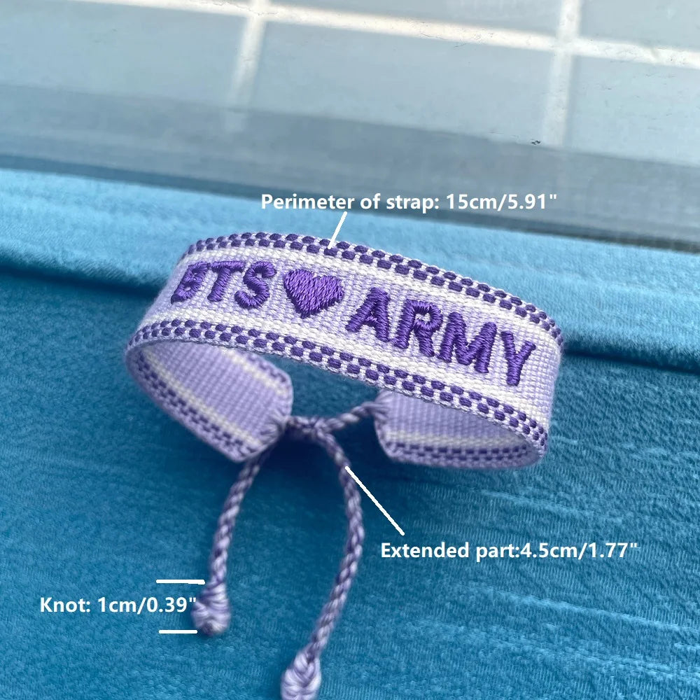 BTS Hand-Made Army Bracelets