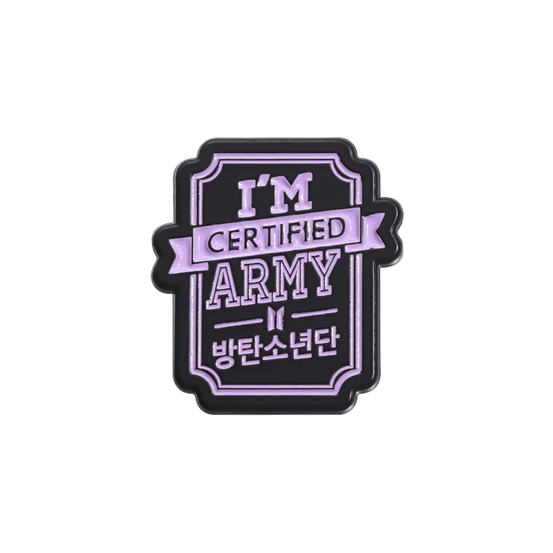 ‘I'M CERTIFIED ARMY’ Enamel Pins